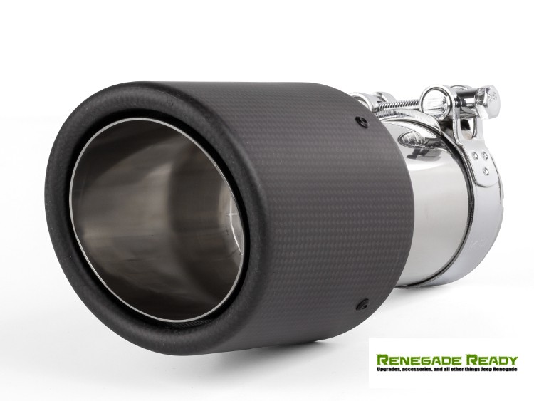 Custom Exhaust Tips Carbon Fiber 2.5" ID 500 MADNESS Auto Parts